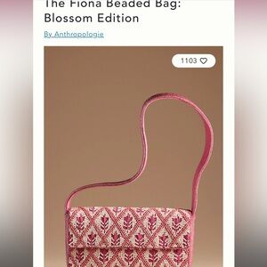 Maeve Anthropologie beaded Fiona bag: blossom edition